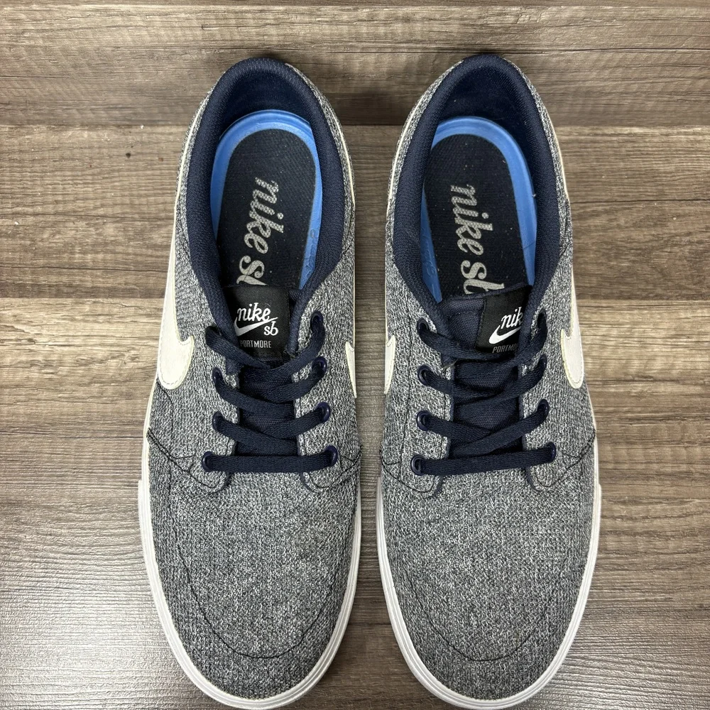 Nike SB Portmore Gray Mens US Size 9.5 EUR 43 880269-401 Sneakers